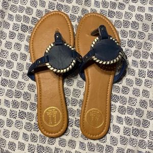 Lexi York navy sandals NWOT